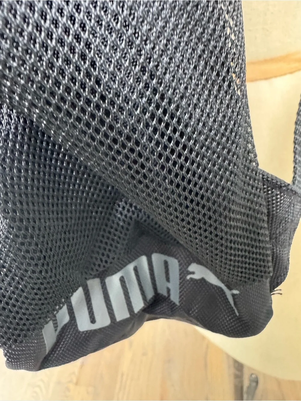 Puma Gray and Black Backpack with Tennis Championship Patch O/S